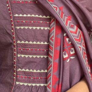 Plum Kurti Set - Image 3