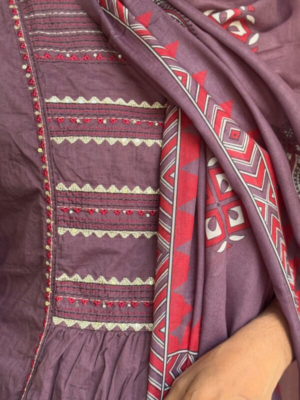 Plum Kurti Set