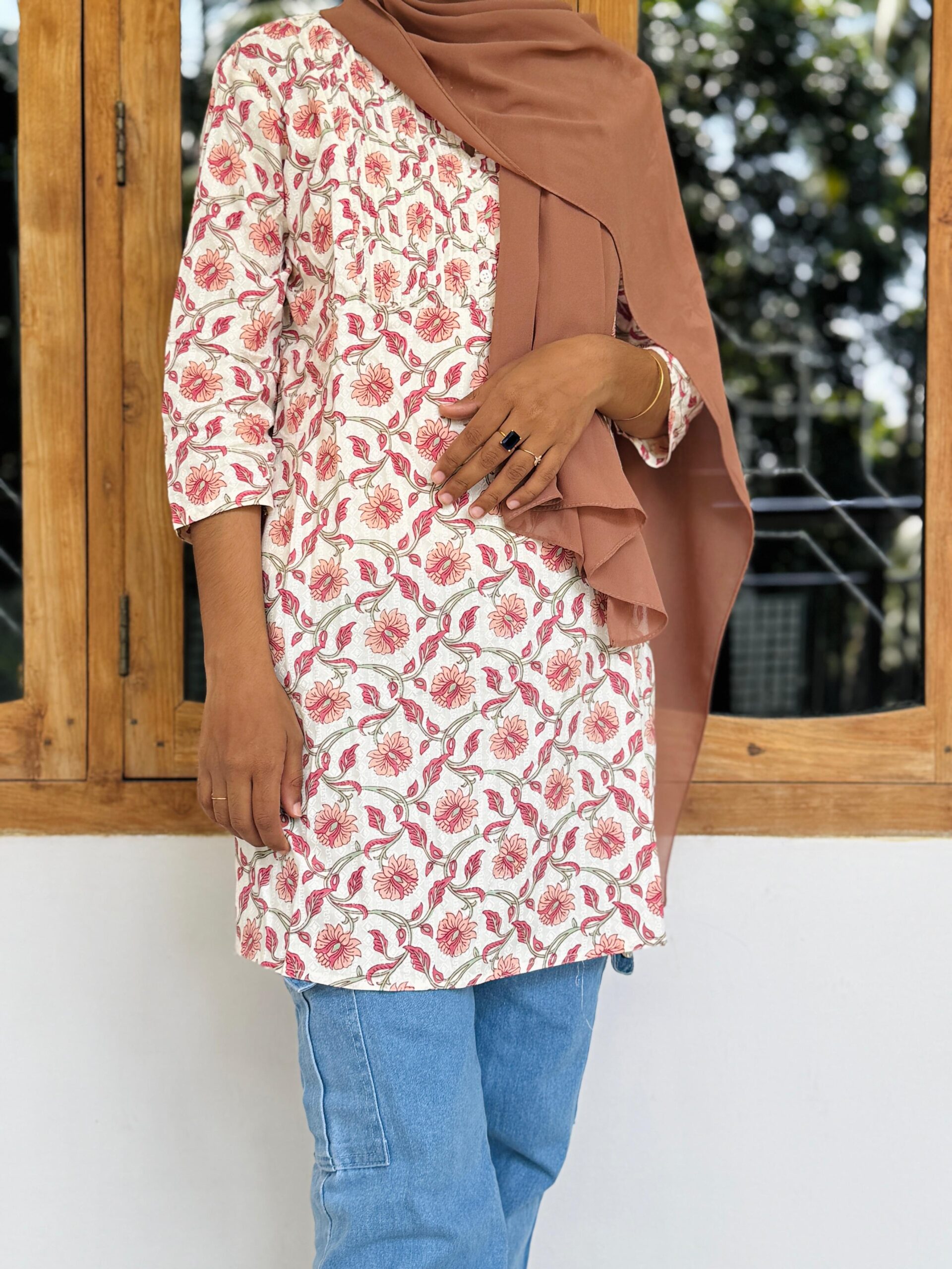 Floral Short Kurti - Image 2