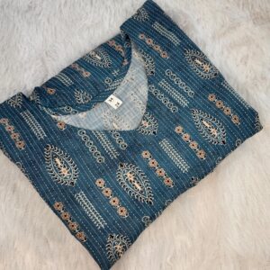 WhatsApp Image 2025-10-08 at 9.25.09 AM Peacock Blue Short Kurti