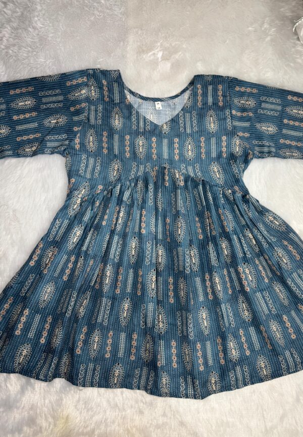 WhatsApp Image 2025-10-08 at 9.27.25 AM Peacock Blue Short Kurti