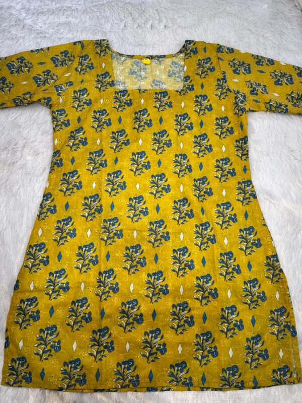 WhatsApp Image 2025-10-08 at 9.29.06 AM Yellow Short Kurti