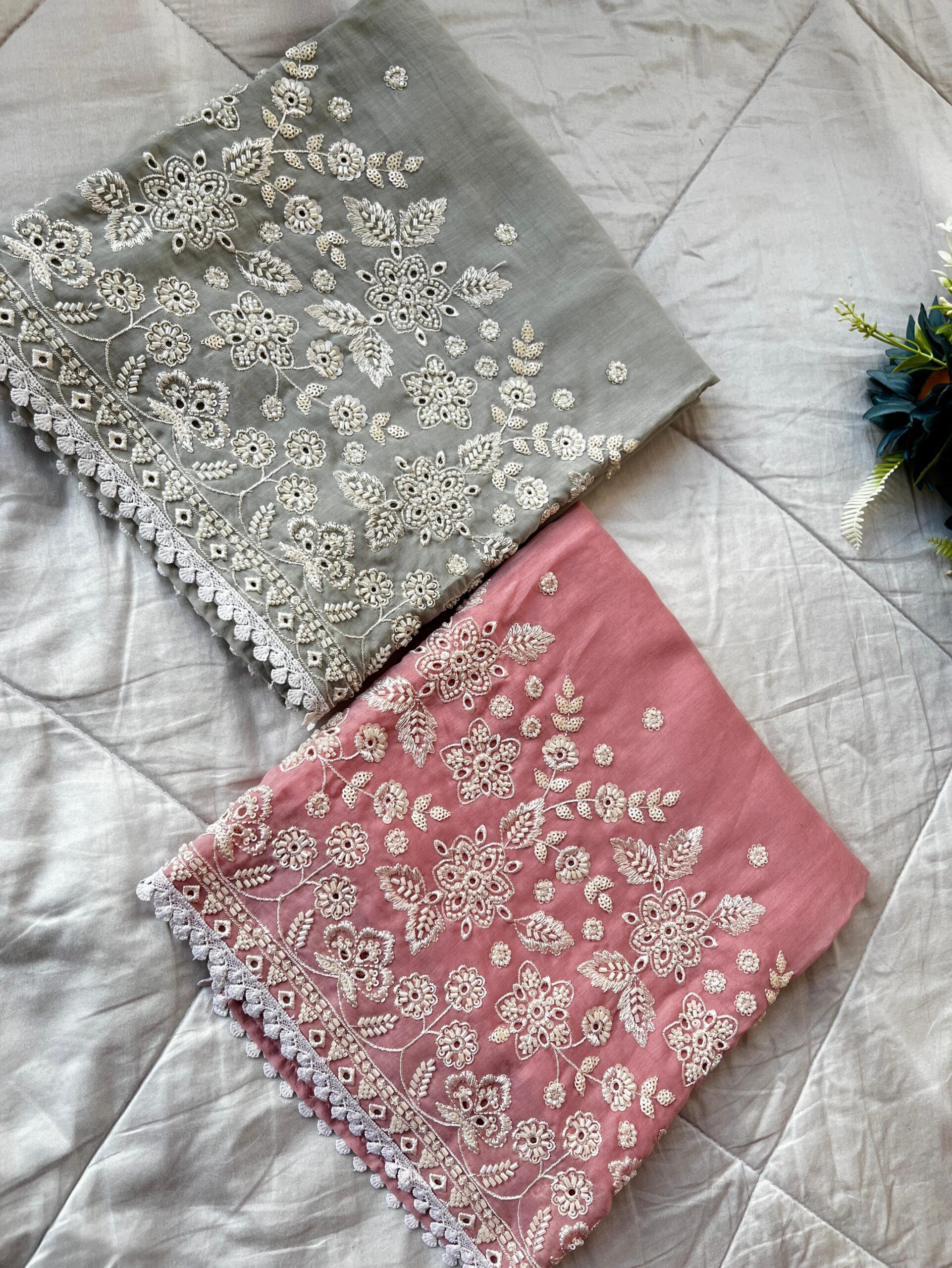 Mul Chanderi Suit - Image 1