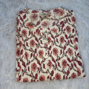 fhfgj Floral Short Kurti