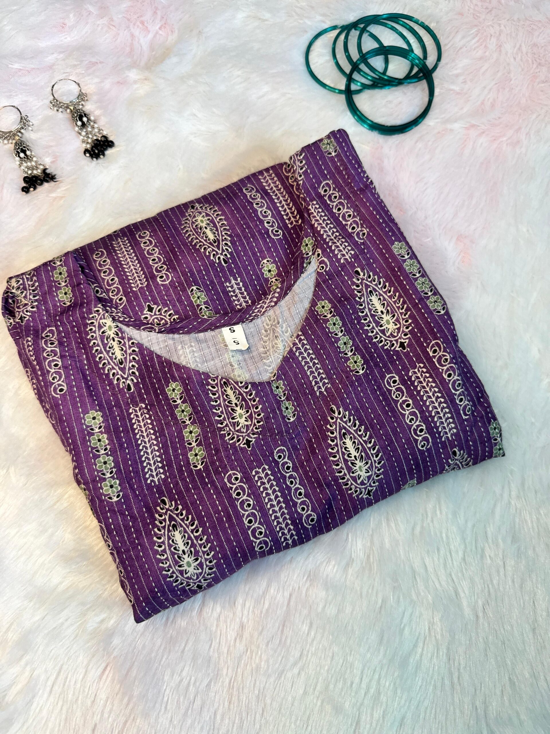 Purple Short Kurti - Image 1