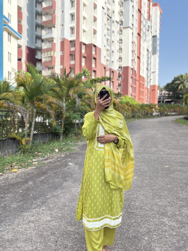 Green Kurti Set