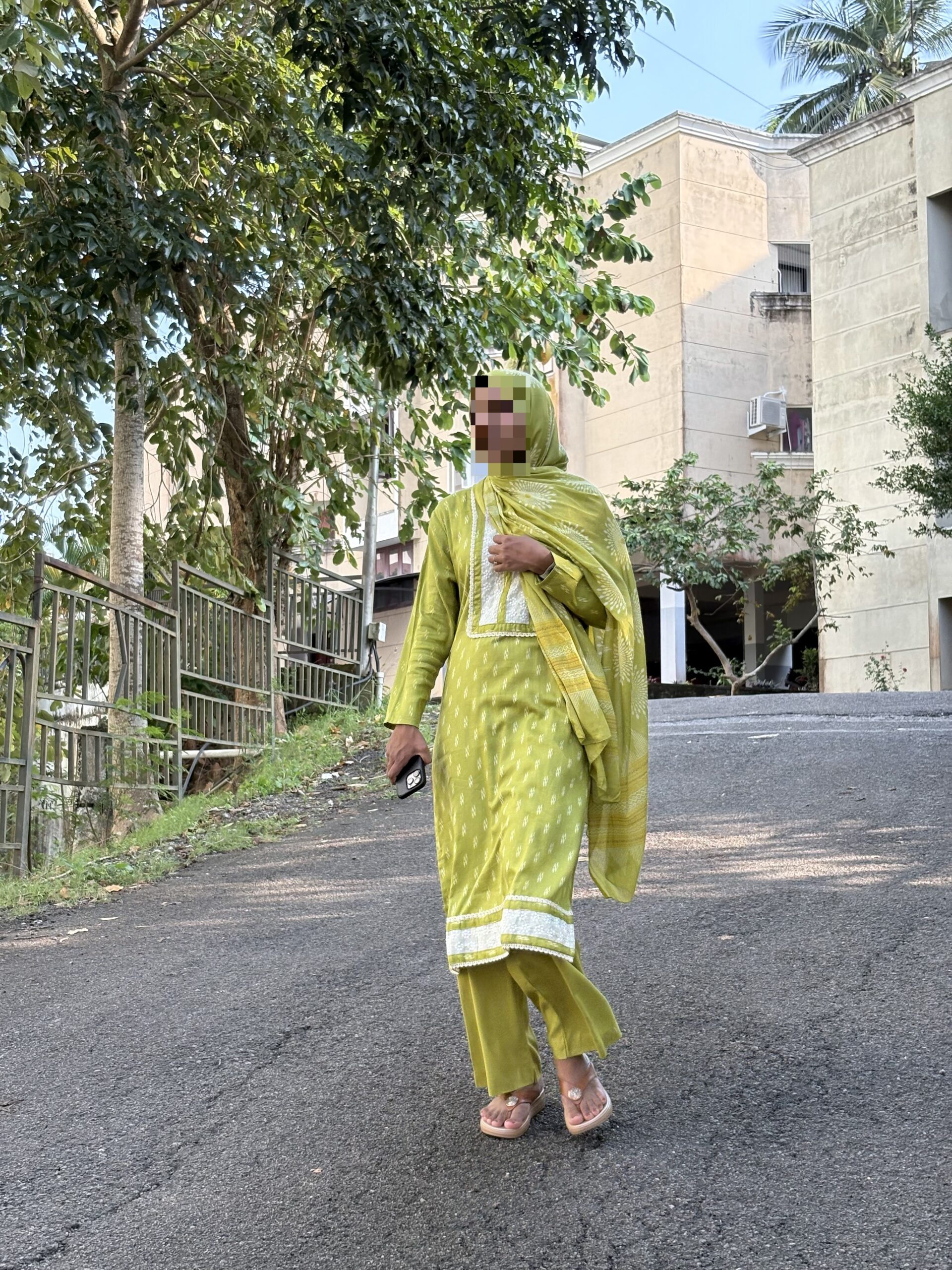 Green Kurti Set - Image 3