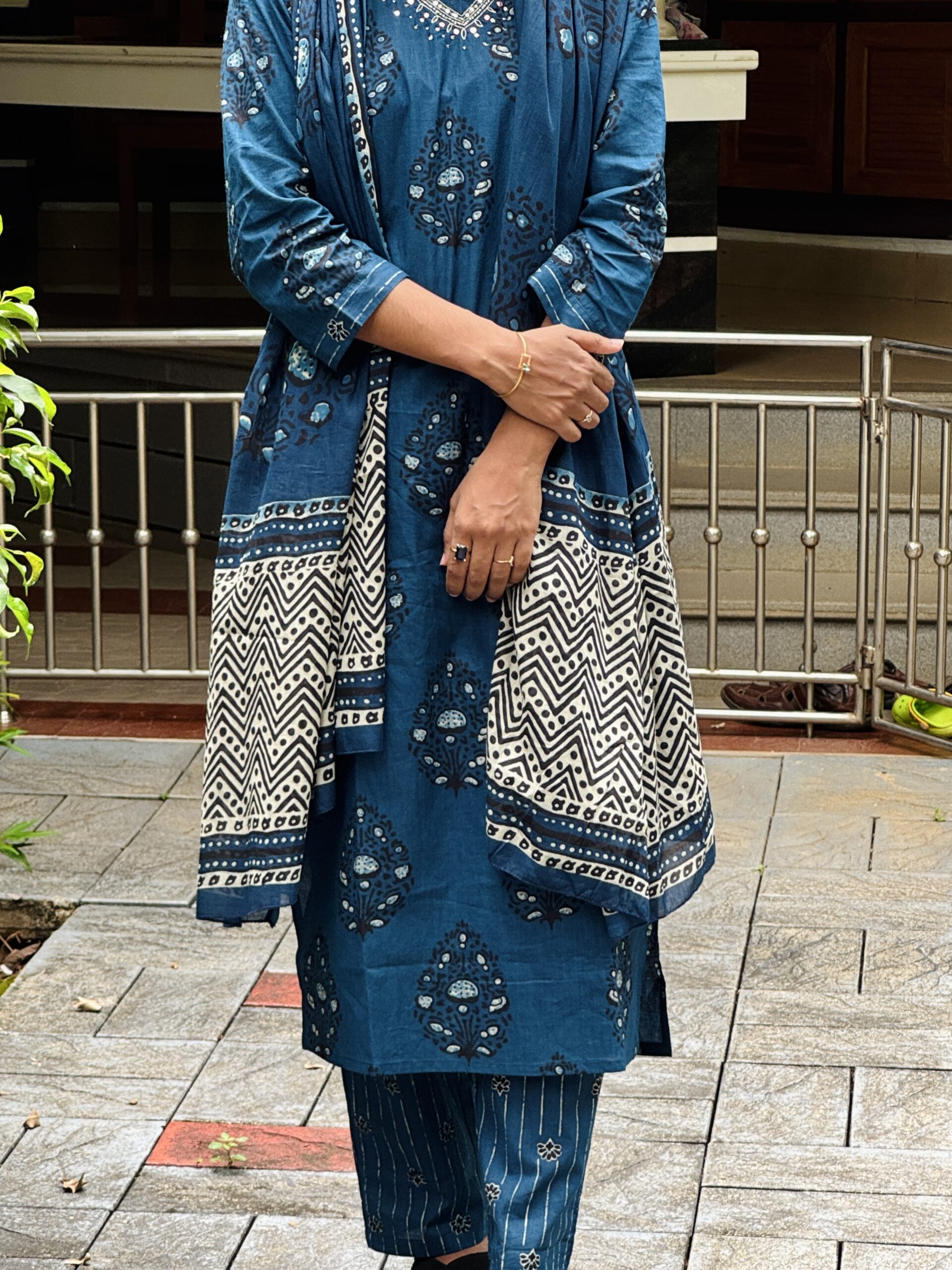 Blue Kurti Set - Image 1