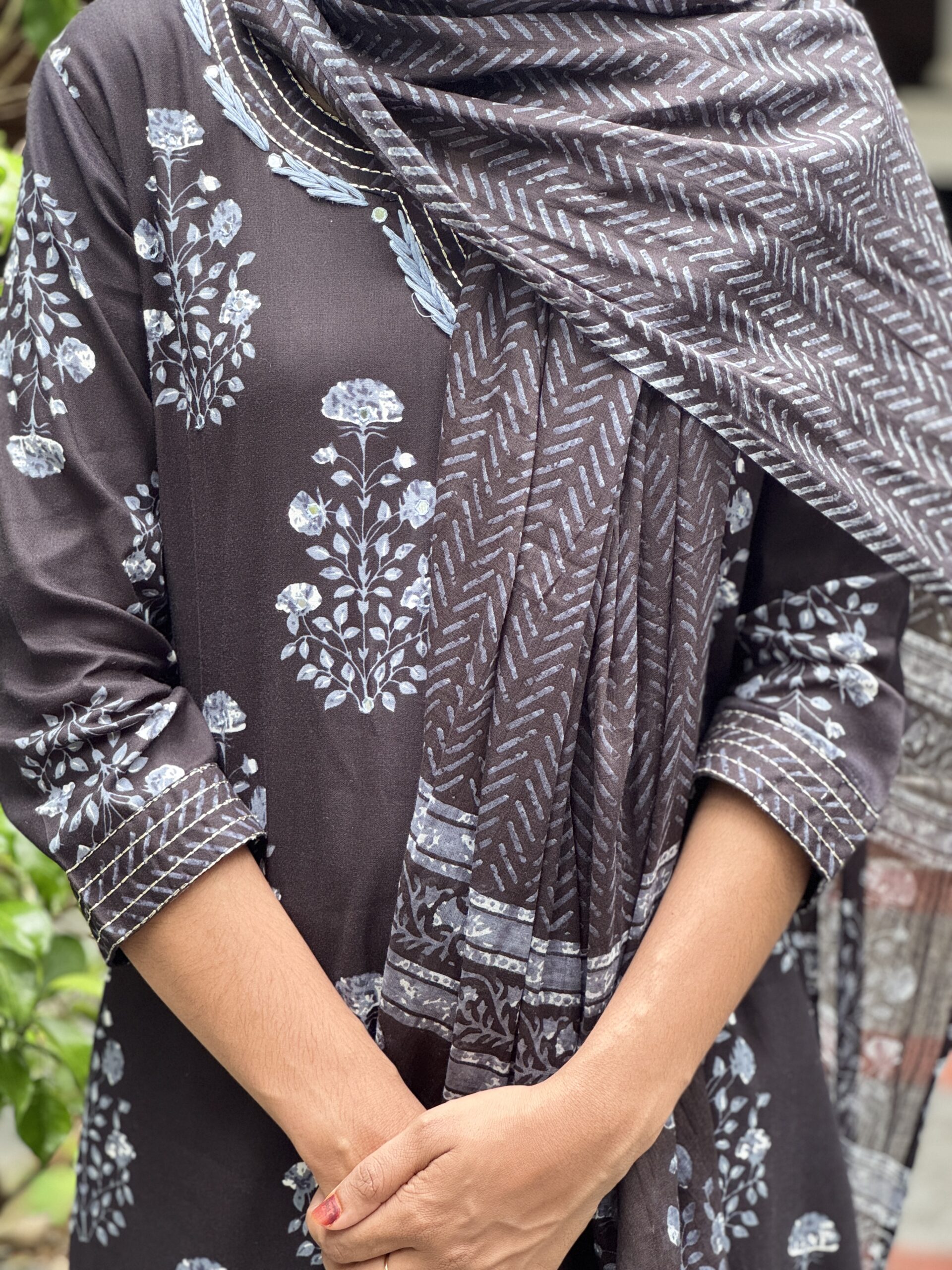 Black Kurti Set - Image 3