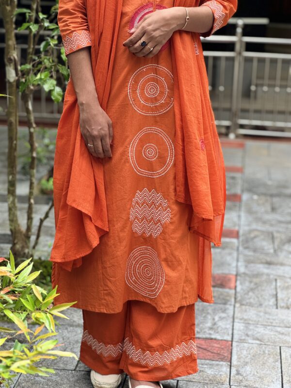 IMG_7916 Orange Kurti Set