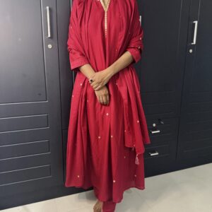 Red Handwork Suit - Image 5