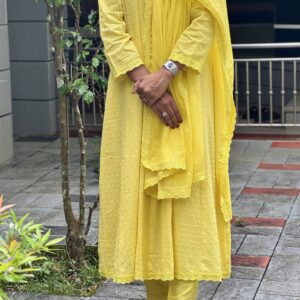 Yellow Anarkali Suit - Image 2