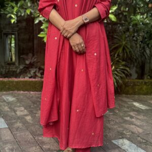 Red Handwork Suit - Image 3