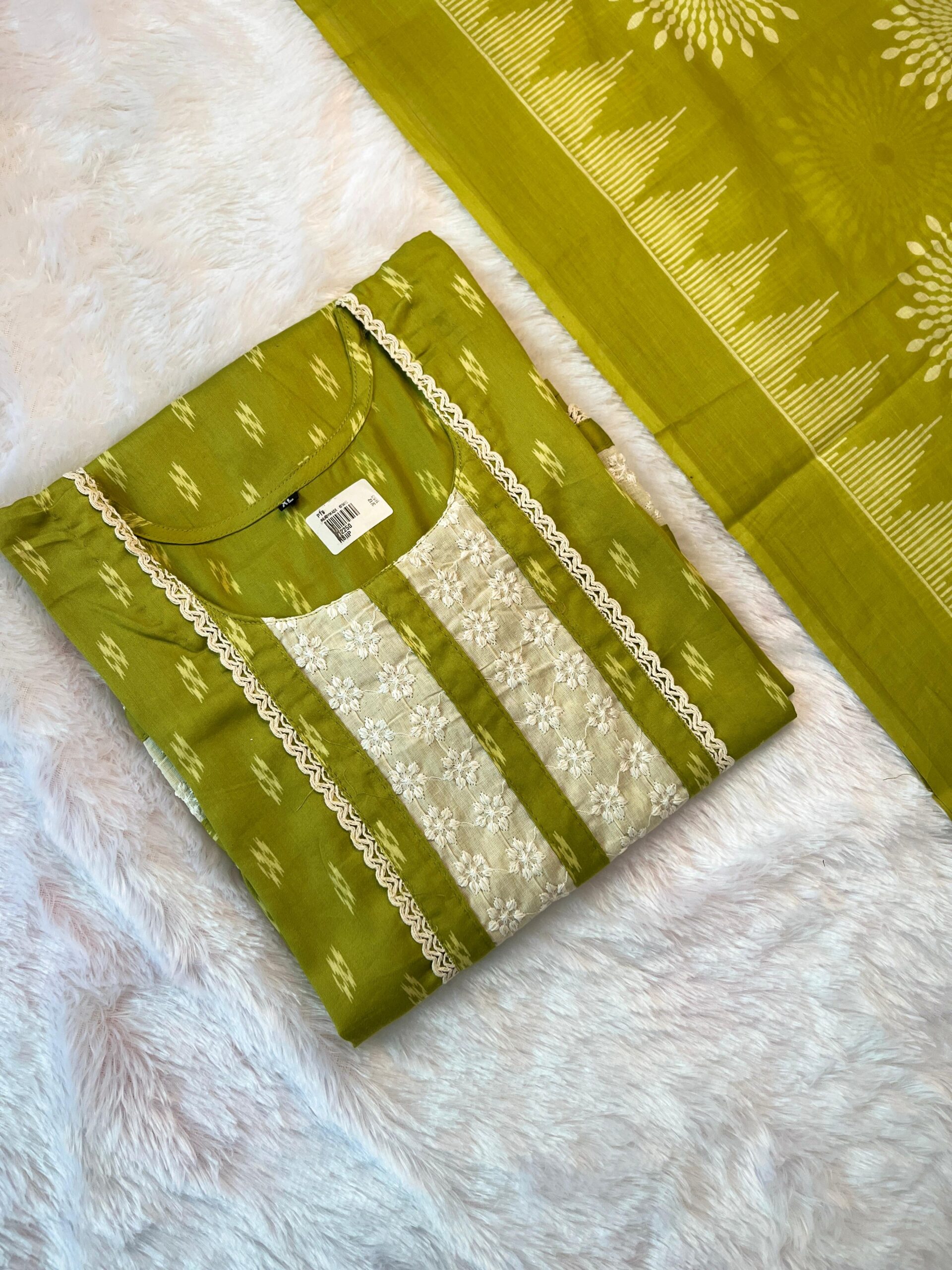 Green Kurti Set - Image 1